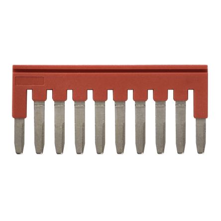 Omron XW5S Series Jumper Bar, 10-Way, 2.5mm² Wire, 22A Push-in