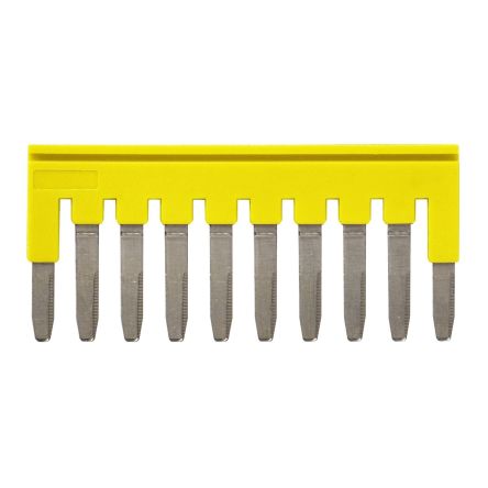Omron XW5S Series Jumper Bar, 10-Way, 2.5mm² Wire, 22A Push-in