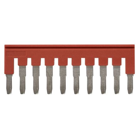 Omron XW5S Series Jumper Bar, 10-Way, 4mm² Wire, 32A Push-in