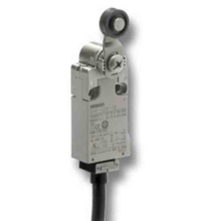 Omron D4F Series Roller Plunger Limit Switch, 1 NO/1 NC, IP67, Metal Housing, 240V ac, 0.75A