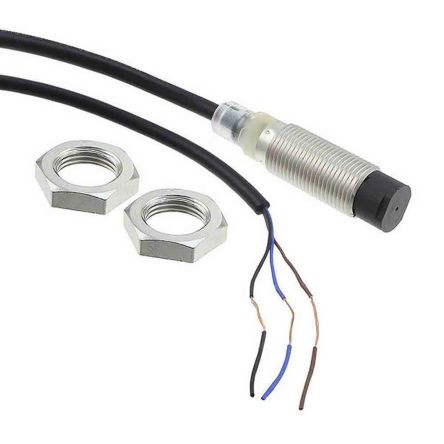 Omron E2B-M12KN05-WP-B1 2M Threaded Barrel Inductive Proximity Sensor, M12 PNP E2B 30V dc 5 mm 30 V dc 200mA