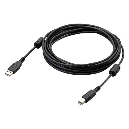 Omron USB Cable, Male USB Type A to Male USB Type B, Black, 2 m