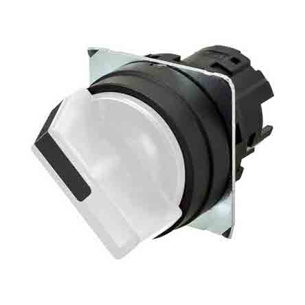 Omron A22NZ Series 2 Position Illuminated Selector Switch Head, 22 mm Cutout, IP66