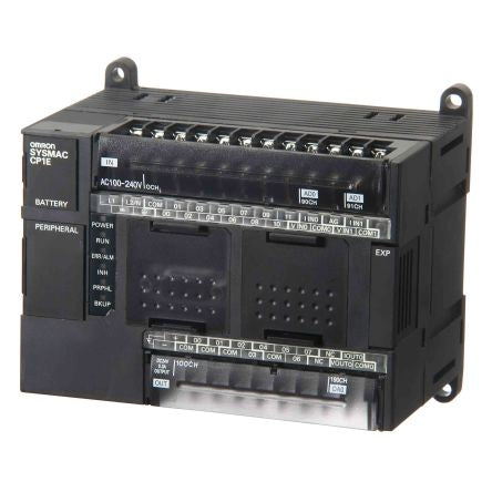 Omron CP1E Series PLC CPU, Relay Output, 12-Input, DC Input