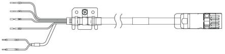 Omron Power Cable R88A Series Cable for Use with 1S Series Servo Motor with 400 V