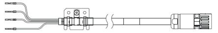 Omron Power Cable R88A Series Cable for Use with 1S Series Servo Motor with 400 V