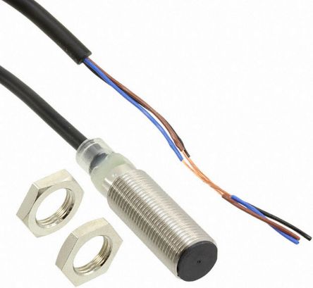 Omron E2B-M12KS02-WP-C1 2M Threaded Barrel Inductive Proximity Sensor, M12 NPN E2B 30V 2 mm 30 V dc 200mA