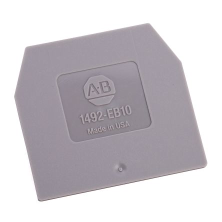 Allen Bradley, 1492 Polyamide End Barrier for use with WG6, WG16S, WG10S, W16S, 1492-W6, W10