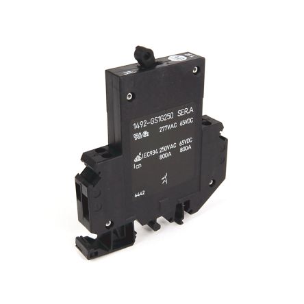 Allen Bradley 1492-GS 1492-GS Miniature Circuit Breaker, 1-Pole, 20A, Type G, 240V ac AC, 62.5 V dc DC, 15 kA Breaking