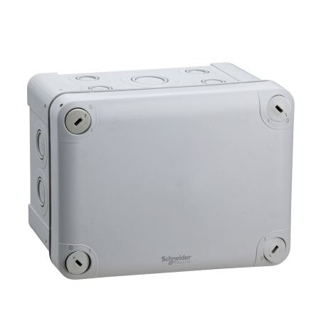 Schneider Electric Mureva Box Series Grey Polypropylene Junction Box, IP55, 150 mm, 85mm 120 mm
