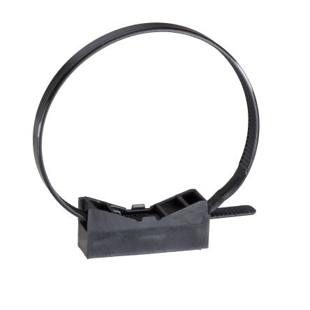 Schneider Electric Hook & Loop Cable Tie, Conduit Support, 350 mm x 145mm, Black Polyamide 12