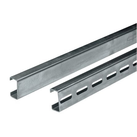 Schneider Electric Galvanised Steel Perforated DIN Rail, 2 m x 20mm x 40 mm