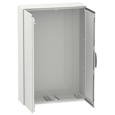 Schneider Electric NSY Series Lockable Door: Sheet Steel RAL 7035 Double Door, 1600 mm H, 1.2m W, 1600 mm L for Use with