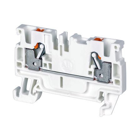 Allen Bradley 1492-P3-W 1492-P Series Feed Through Terminal Block White, 2.5mm²