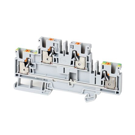 Allen Bradley 1492-PDG4 1492-P Series Feed Through Terminal Block Grey, 4mm², Push-in