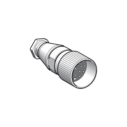 Telemecanique Sensors Circular Connector, 19 Contacts, Cable, M23 Connector, Socket, Female, IP67, XZCC Series