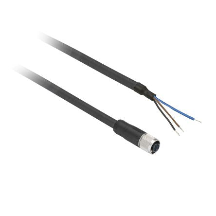 Telemecanique Sensors Female 3 way M8, Straight to Unterminated Sensor Actuator Cable, 2 m