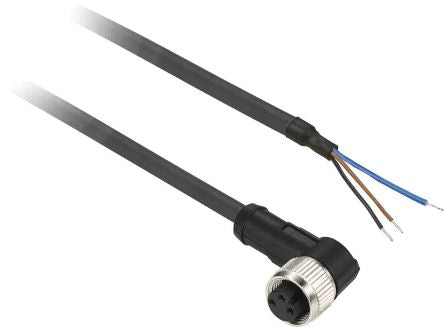 Telemecanique Sensors Female 3 way Right Angle to Sensor Actuator Cable, 2 m