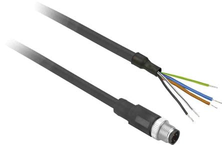 Telemecanique Sensors Male 4 way M12 to Sensor Actuator Cable, 1 m