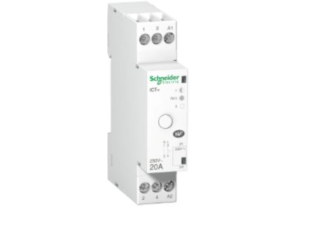Schneider Electric Acti9 iCT Contactor, 230V Coil, 1-Pole, 3.6 kW 230V, 1 NO