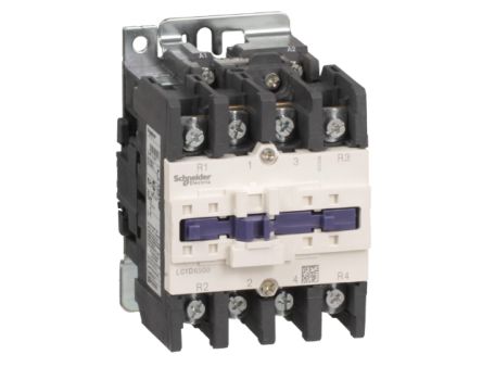 Schneider Electric TeSyS D Contactor, 48V Coil, 4-Pole, 80 A, 9.6 W 230V, 2 NO/2 NC