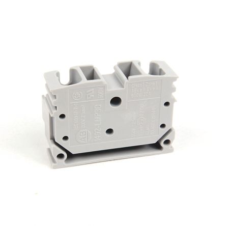 Allen Bradley 1492-LMP3QE 1492 Series DIN Rail Terminal Block Grey, 2.5mm², Solder