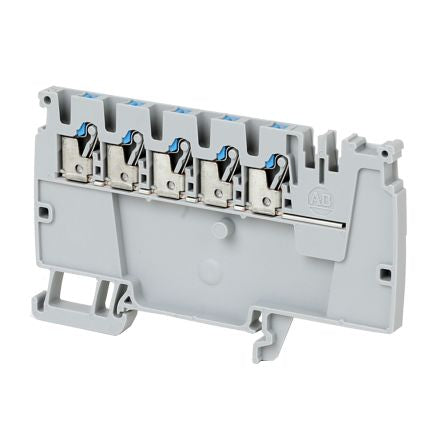Allen Bradley 1492-P10PD3E-5B 1492-P Series DIN Rail Terminal Block Grey, 2.5mm², Push-in, ATEX