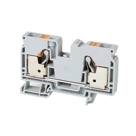 Allen Bradley 1492-P10-W 1492-P Series DIN Rail Terminal Block White, 10mm², 1-Level, Push-in