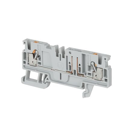 Allen Bradley 1492-P3P 1492-P Series DIN Rail Terminal Block Grey, 2.5mm², 1-Level, Push-in