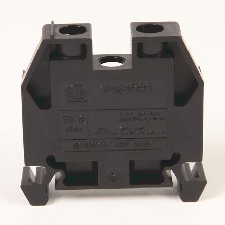 Allen Bradley 1492-W16S-BL 1492-W Series Feed Through Terminal Block Black, 16mm², 2.5 mm², Screw