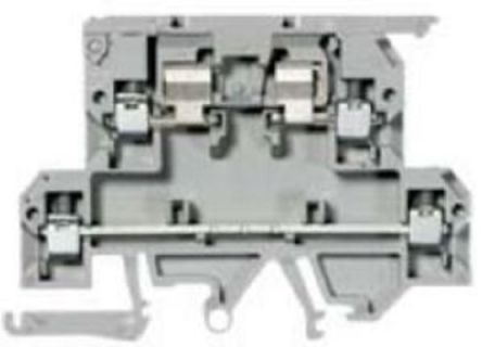 Allen Bradley 1492-JD3FB250 1492 Series DIN Rail Terminal Block Grey, 4mm² Fused, Screw, IECEx/ATEX