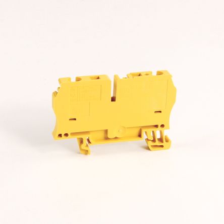 Allen Bradley 1492-L4-Y 1492 Series DIN Rail Terminal Block Yellow, 4mm², Spring Clamp, IECEx/ATEX