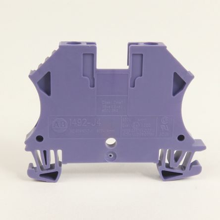 Allen Bradley 1492 Series Screw Terminal, 2-Way, 10AWG, 26 AWG Wire, 35A Screw Cage