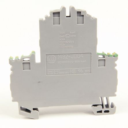 Allen Bradley 1492 Series Screw Terminal, 4-Way, 10AWG, 26 AWG Wire, 35A Screw Cage