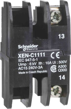 Schneider Electric Harmony Series Contact Block, 240V, 1 NO/1 NC