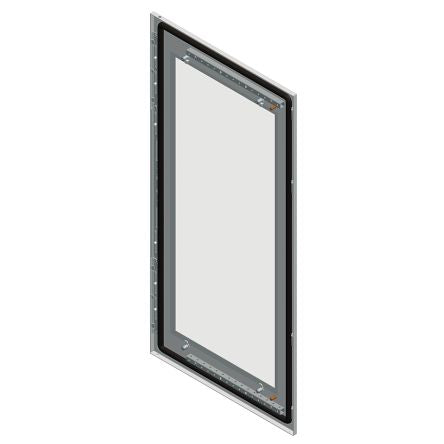 Schneider Electric NSYSFD Series Lockable Door: Securit Glass Door: Sheet Steel RAL 7035 Single Door, 2000 mm H, 1m W,