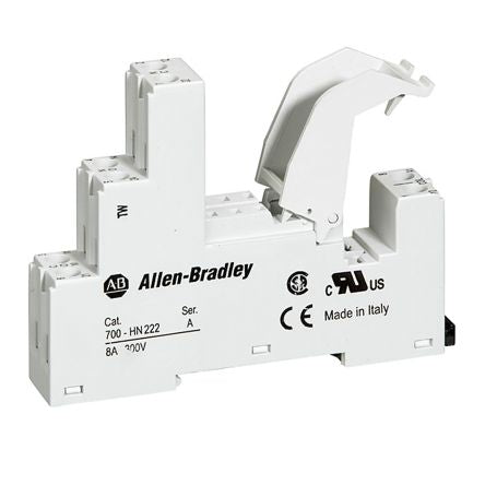 Allen Bradley 700-HN 8 Way 300V DIN Rail Relay Socket, for use with 700-HK Relay