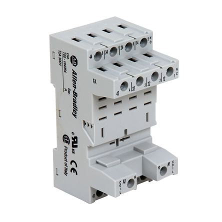 Allen Bradley 700-HN 14 Way 300V DIN Rail Relay Socket, for use with 700-HF Relay