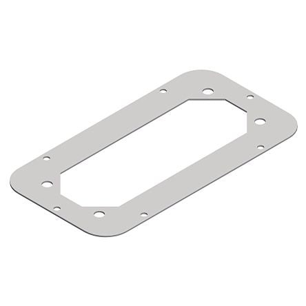 Schneider Electric Steel Epoxy Polyester Powder Gland Plate, 345mm W, 130 mm L for Use with CRNG, Spacial S3D