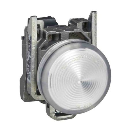 Schneider Electric, Harmony, Fixing Hole White LED Pilot Light, 22 mm Cutout, IP65, Round, 24V