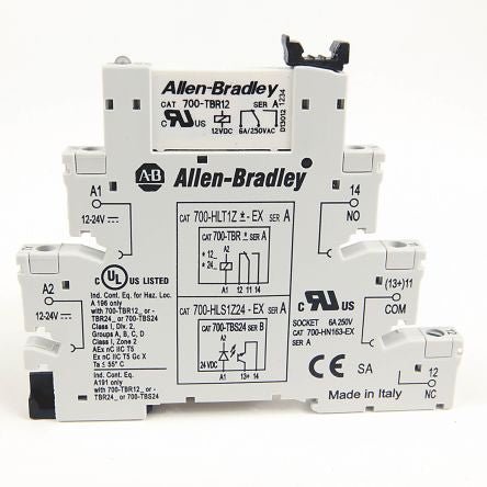 Allen Bradley 700-HL Series Interface Relay Module, DIN Rail, 12V dc Coil, SPDT