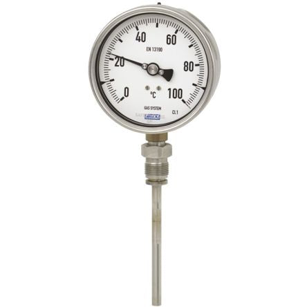 WIKA Dial Thermometer 60 °C, 3908399