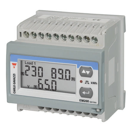 Carlo Gavazzi 3 Phase LCD Energy Meter, Type Energy Meter