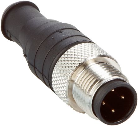 SICK Circular Connector, 4 Contacts, Cable, M12 Connector, Plug, Male, IP67, STE-END Series