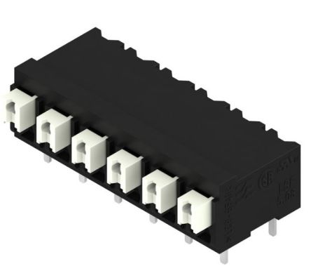 Weidmüller LSF Series PCB Terminal Block, 6-Contact, 5.08 mm Pitch, 1 Row, 1824850000