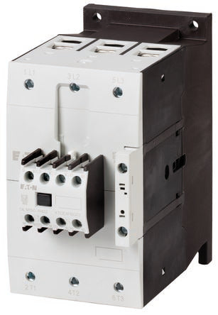 Eaton DILM95-22 Contactor, 400V Coil, 3-Pole, 95 A, 45 kW, 2 NO/2 NC, 400V