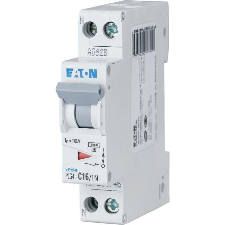 Eaton xPole xPole Miniature Circuit Breaker, 1-Pole, 16A, Type C, 230V ac AC, 4.5 kA Breaking Capacity