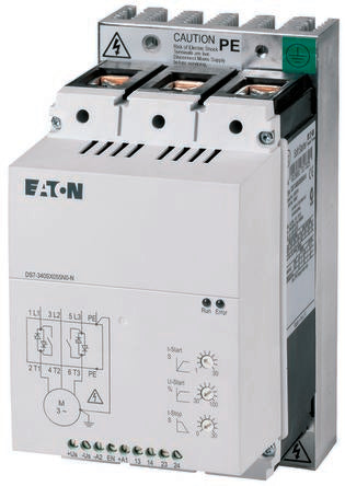Eaton DS7 Motor Starter, Soft Start, 480V ac, 22 kW, 3 Phase, IP20