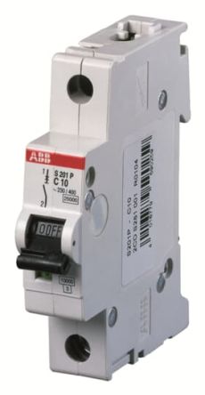 ABB System Pro M Compact S200P Miniature Circuit Breaker, 1-Pole, 2A, Type K, 400V ac AC, 25 kA Breaking Capacity