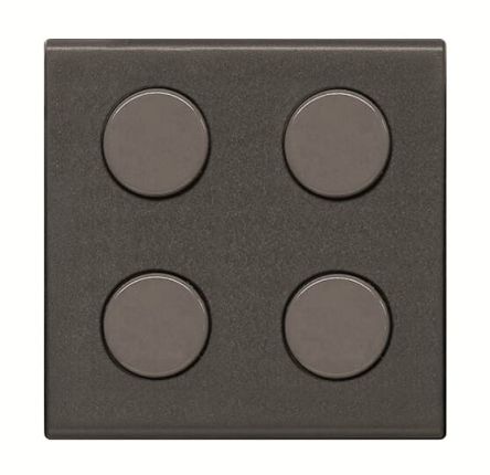 ABB Anthracite 4 Gang Cover Plate Plastic Cover Plate